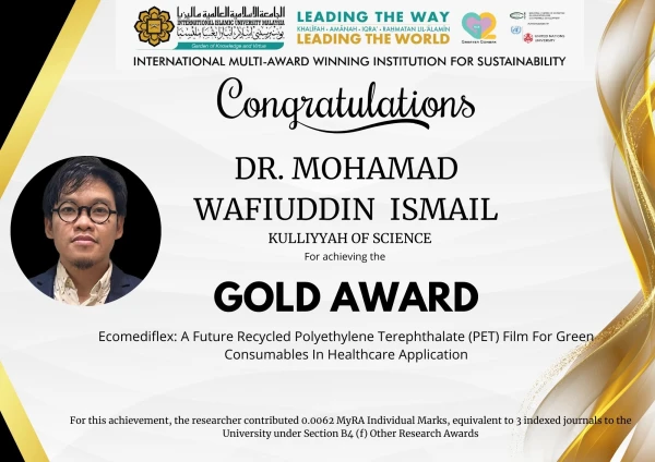 Wafiuddin IIUM Research | CONGRATULATORY ANNOUNCEMENT: DR. MOHAMAD WAFIUDDIN ISMAIL